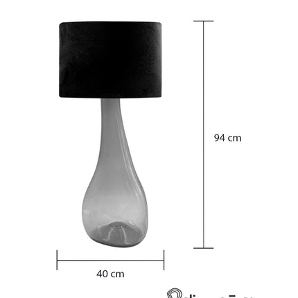 LÁMPARA TRIANGULAR JUMBO AMATISTA TRASLÚCIDO