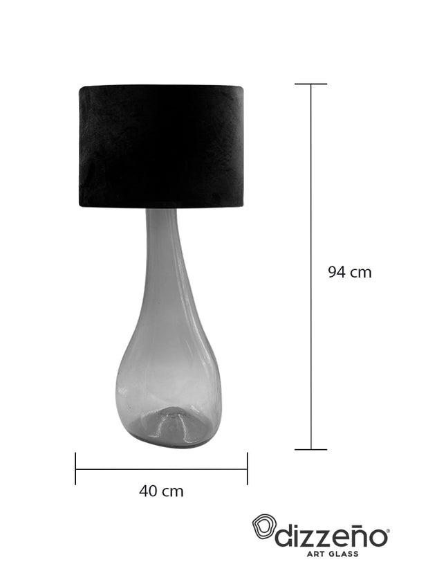 LÁMPARA TRIANGULAR JUMBO AMATISTA TRASLÚCIDO