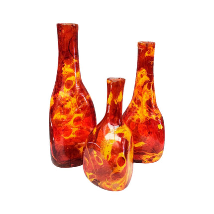 SET JARRONES TRIANGULAR 3 PZAS