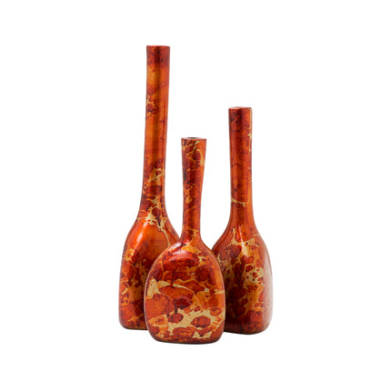 SET JARRONES TRIANGULAR 3 PZAS