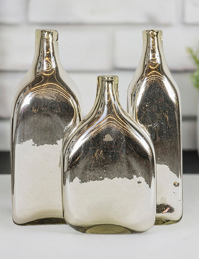 JGO JARRÓN TRIANGULAR RECTANGULAR T. ESPEJO 3 PZAS