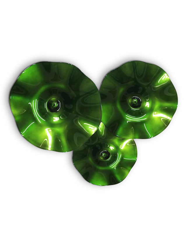 JGO PLATÓN ONDULADO VERDE SÓLIDO