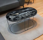 MESA DE CENTRO DE METAL "VOLUTTO"