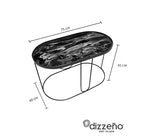 MESA DE CENTRO DE METAL "VOLUTTO"