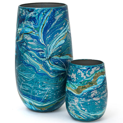 JGO JARRÓN BARRIL 2 PZAS