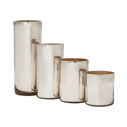 SET JARRONES CILINDROS 4 PZAS