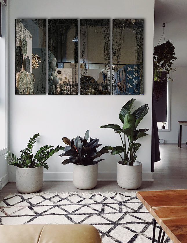 SET ESPEJOS ARCAICOS 4 PIEZAS