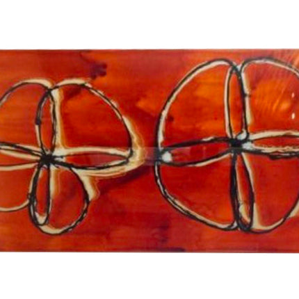 DOBLE FLOR ÁMBAR CRISTAL .90X1.60 M