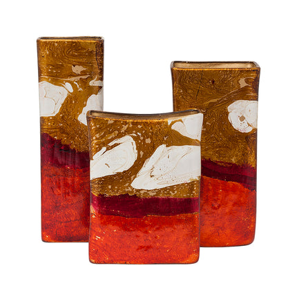 SET JARRONES RECTANGULAR 3 PZAS