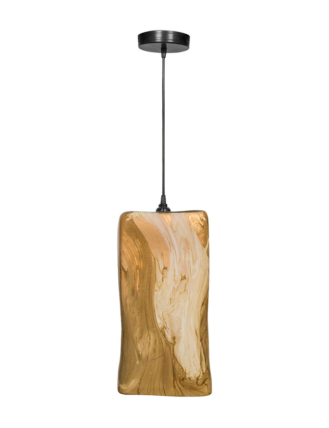 LÁMPARA RECTANGULAR COLGANTE ARK CHOCOLATE