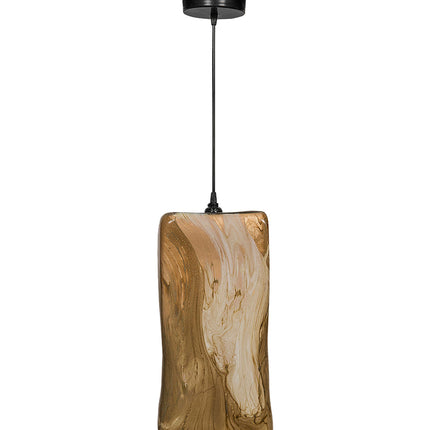 LÁMPARA RECTANGULAR COLGANTE ARK CHOCOLATE